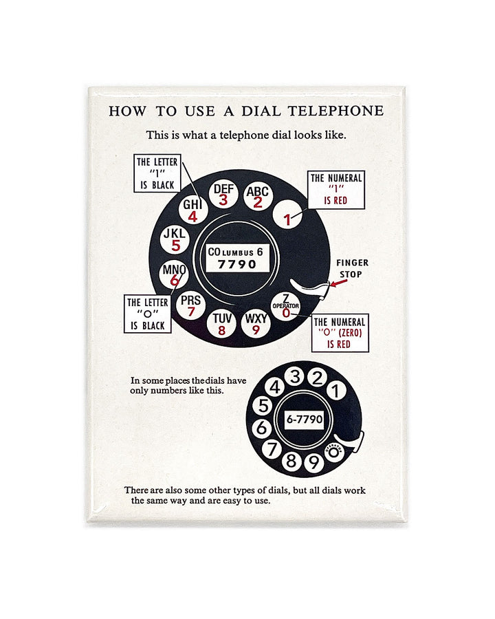 Dial A Telephone Magnet-Fridgedoor-Strange Ways