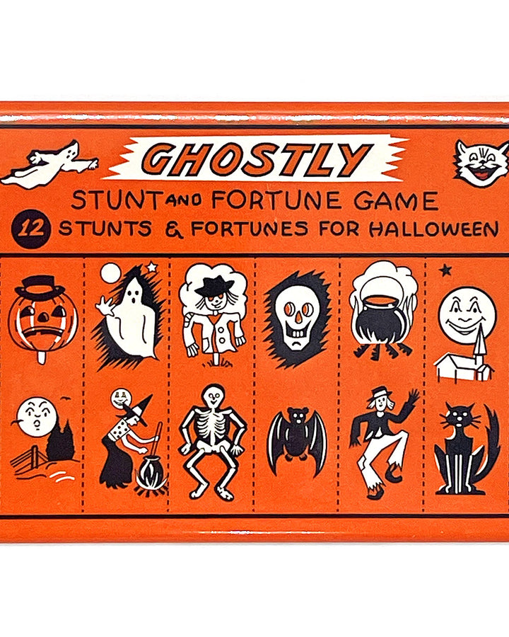 Halloween Ghostly Stunts & Fortunes Game Magnet-Fridgedoor-Strange Ways