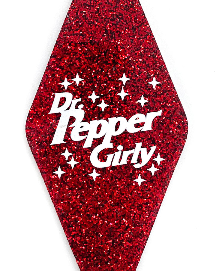 Dr. Pepper Girly Glitter Keychain-BOBBYK-Strange Ways