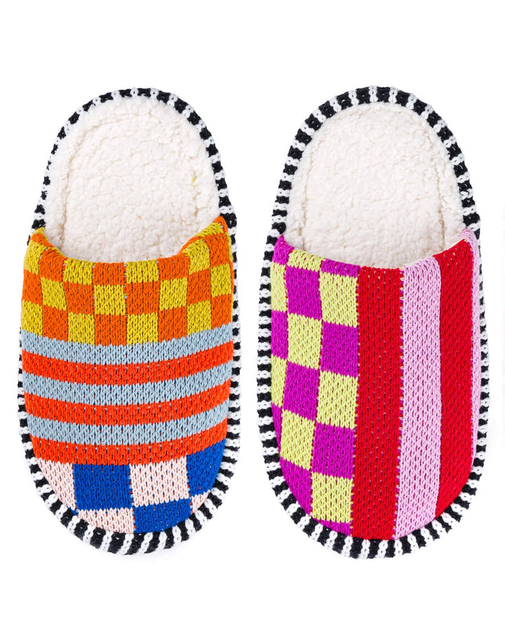 Pattern Patch Unisex Slippers - Rainbow-VERLOOP-Strange Ways