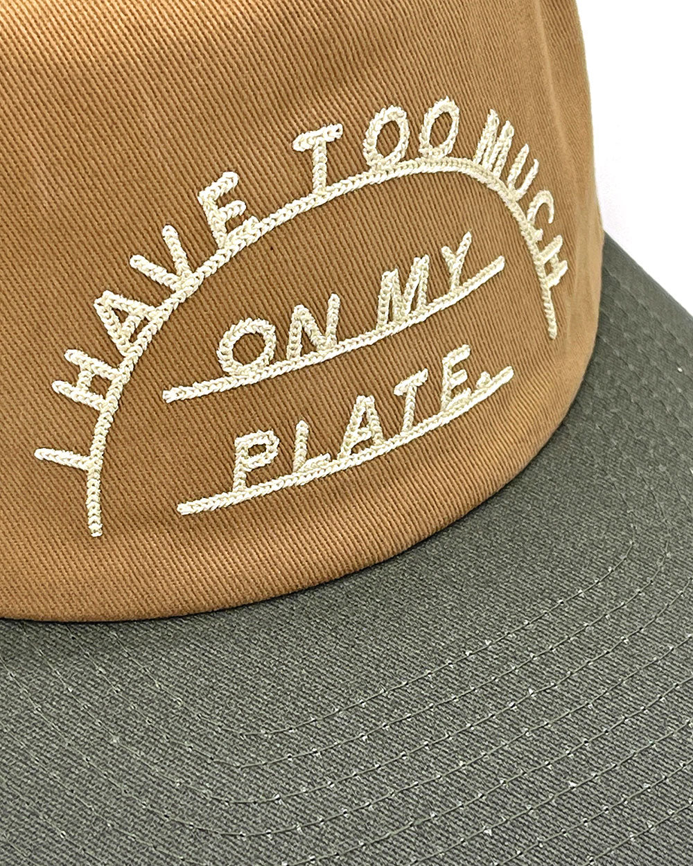 Too Much On My Plate Chainstitched Hat-Pyknic-Strange Ways