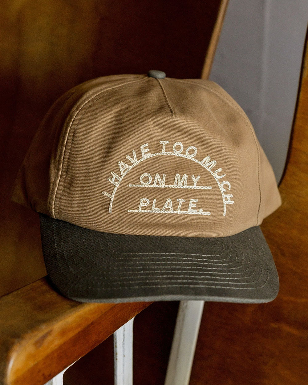 Too Much On My Plate Chainstitched Hat-Pyknic-Strange Ways