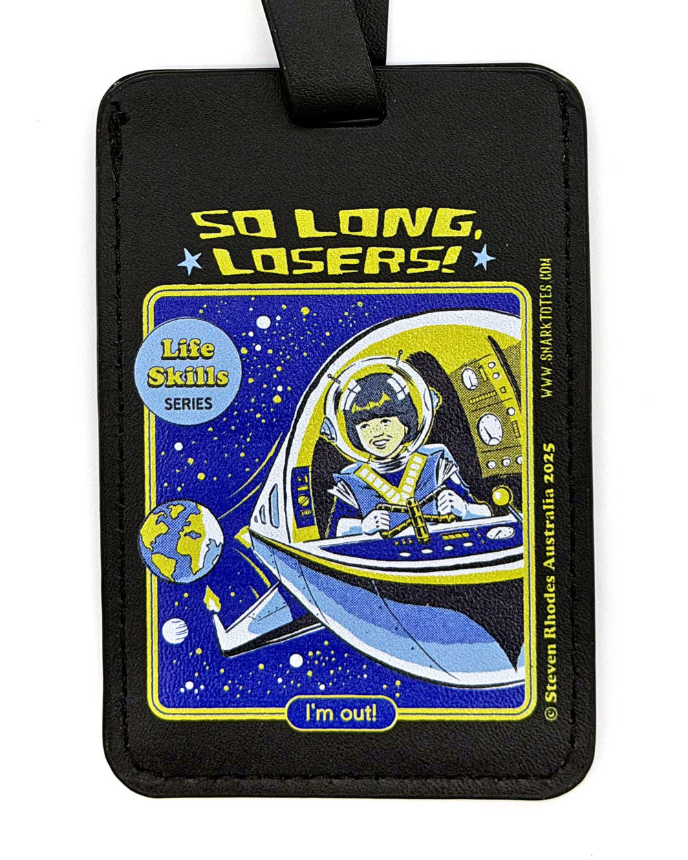 So Long Losers! Spaceship Luggage Tag-Steven Rhodes-Strange Ways