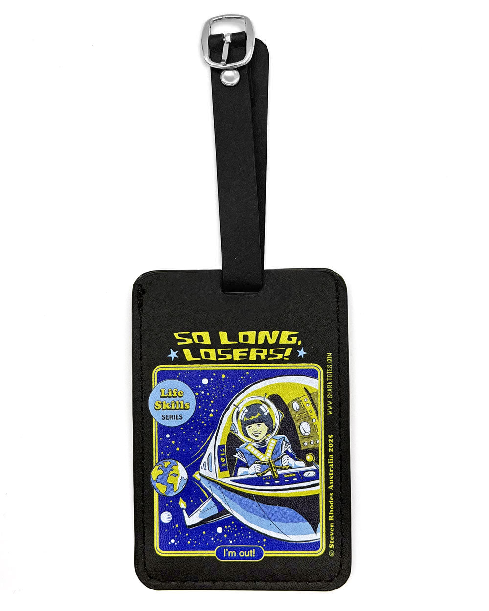 So Long Losers! Spaceship Luggage Tag-Steven Rhodes-Strange Ways