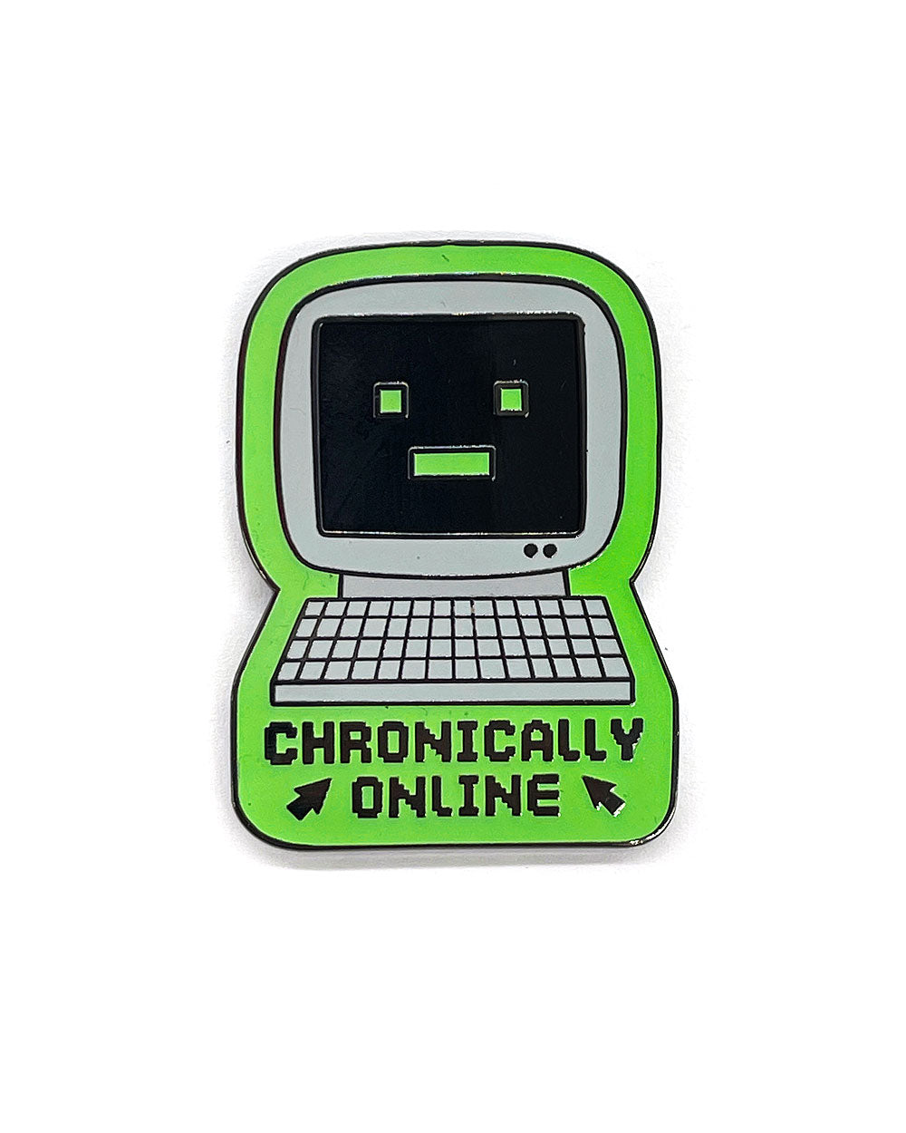 Chronically Online Pin (Glow-in-the-Dark)-JaneLi.co-Strange Ways