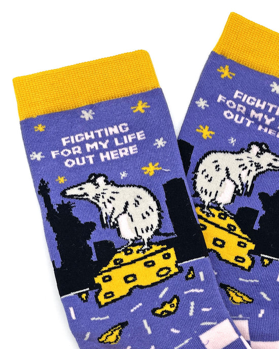 Fighting For My Life Out Here Rat Socks