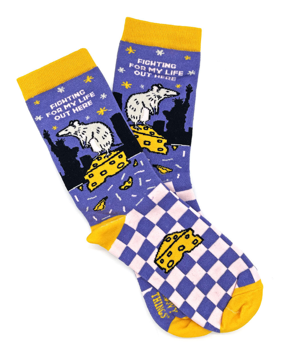 Fighting For My Life Out Here Rat Socks