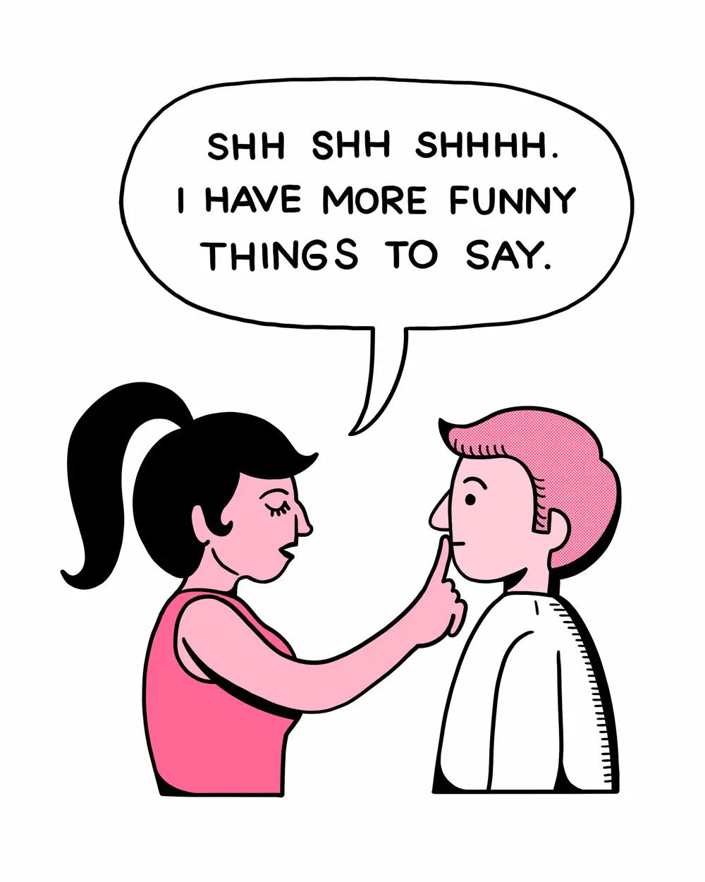 Shhh Art Print (8.5" x 11")-Sio Gallagher-Strange Ways