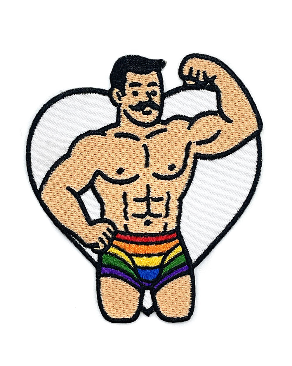 Gay Muscle Man Patch-Square Deal Supplies-Strange Ways