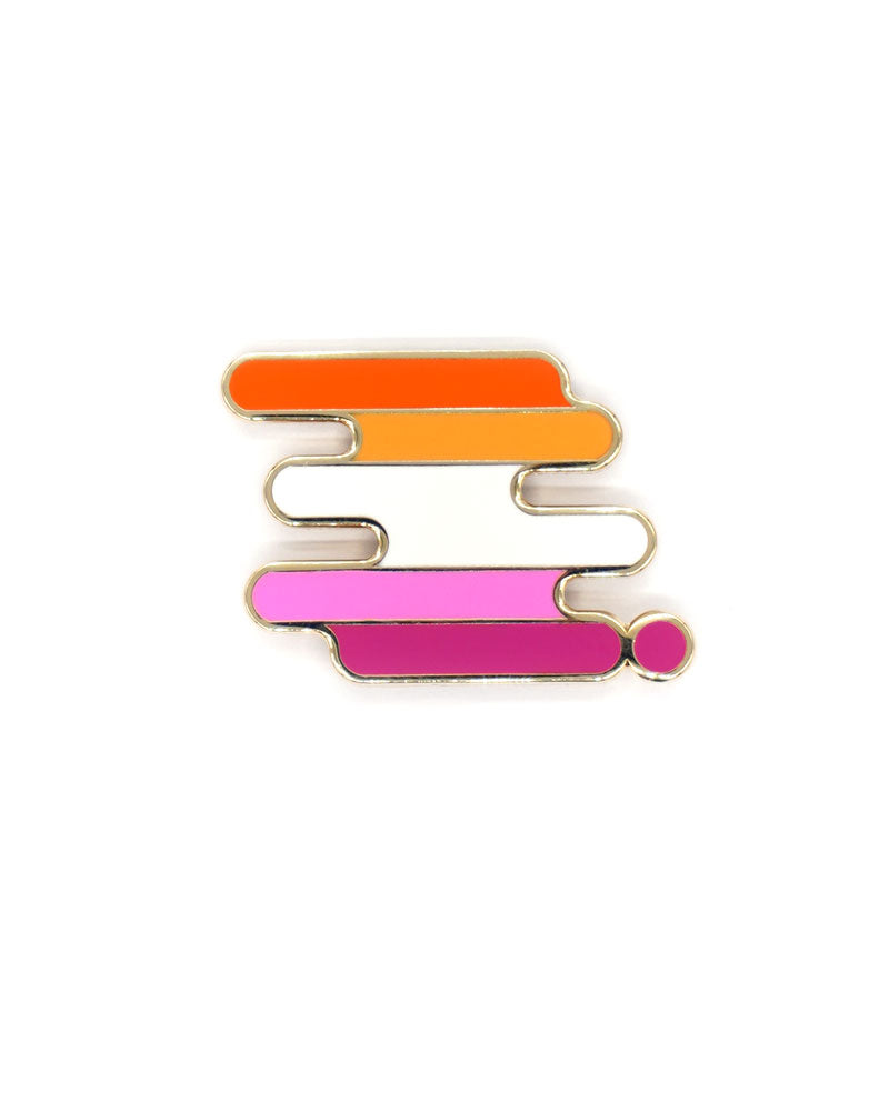 Lesbian Pride Pin-Bianca Designs-Strange Ways