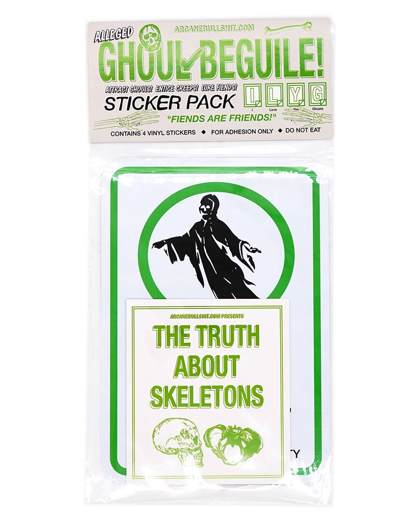 Ghoul Beguile Sticker Pack (Set of 4 + Booklet)-Arcane Bullshit-Strange Ways