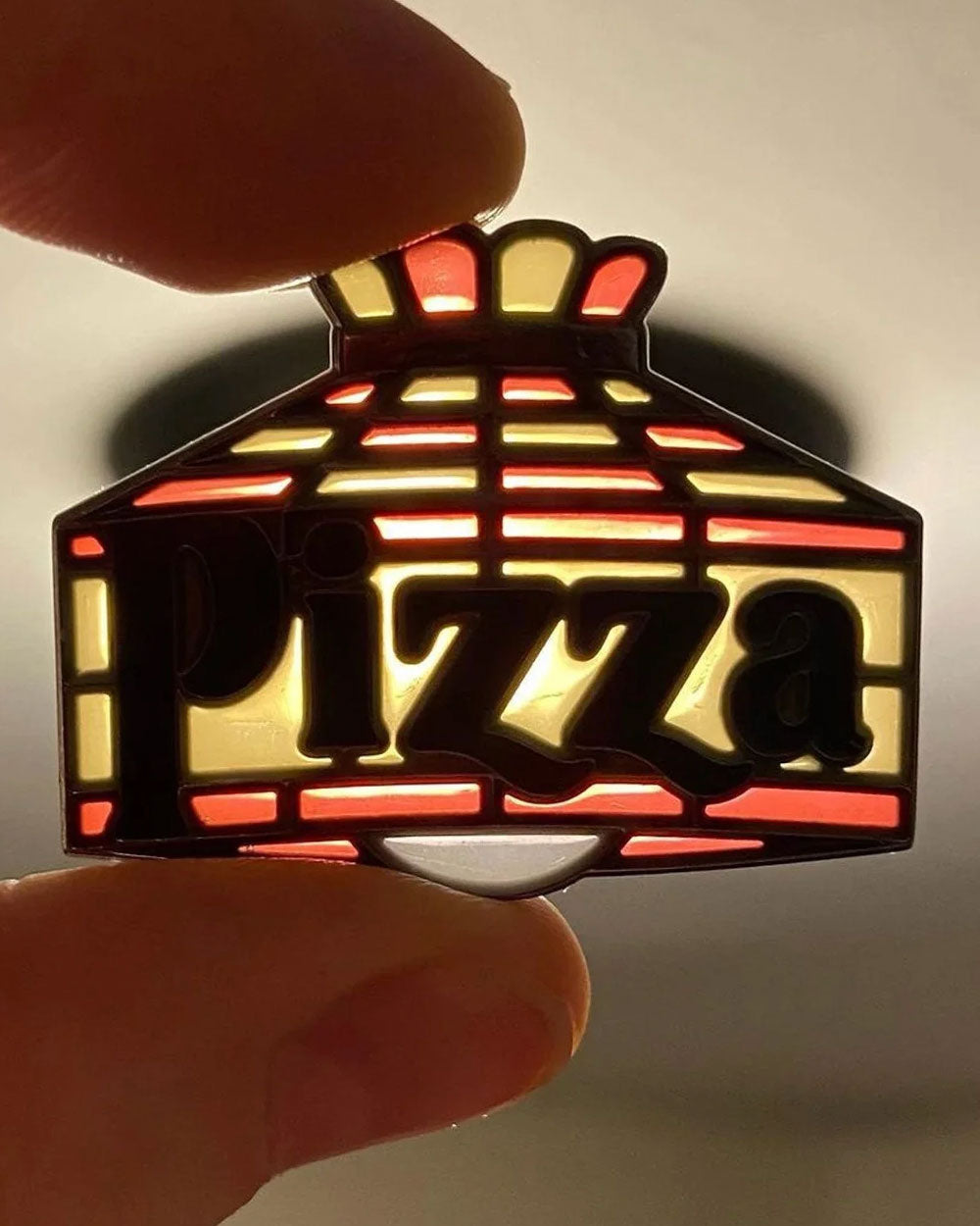 Pizza Lamp Translucent Pin-MacGuffin Goods-Strange Ways