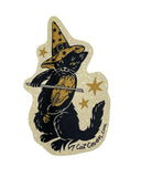 Violin Cat Glitter Sticker-Cat Coven-Strange Ways