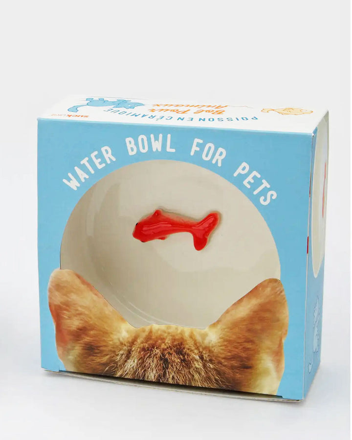 Goldfish Ceramic Pet Bowl-SUCK UK-Strange Ways