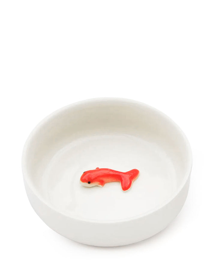 Goldfish Ceramic Pet Bowl-SUCK UK-Strange Ways