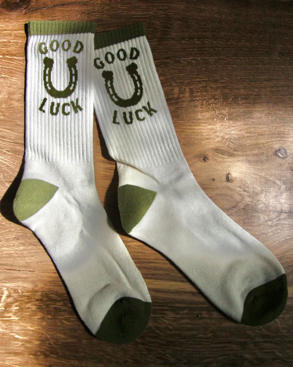 Good Luck Horseshoe Socks-Awarewolf Apparel-Strange Ways