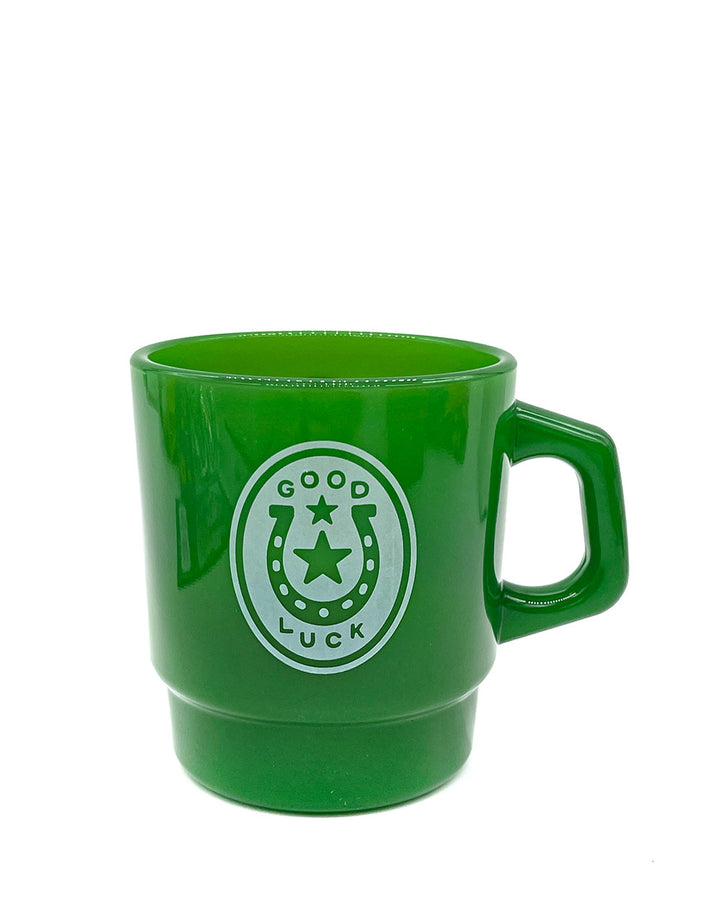 Good Luck Retro Mug-Nate Duval-Strange Ways