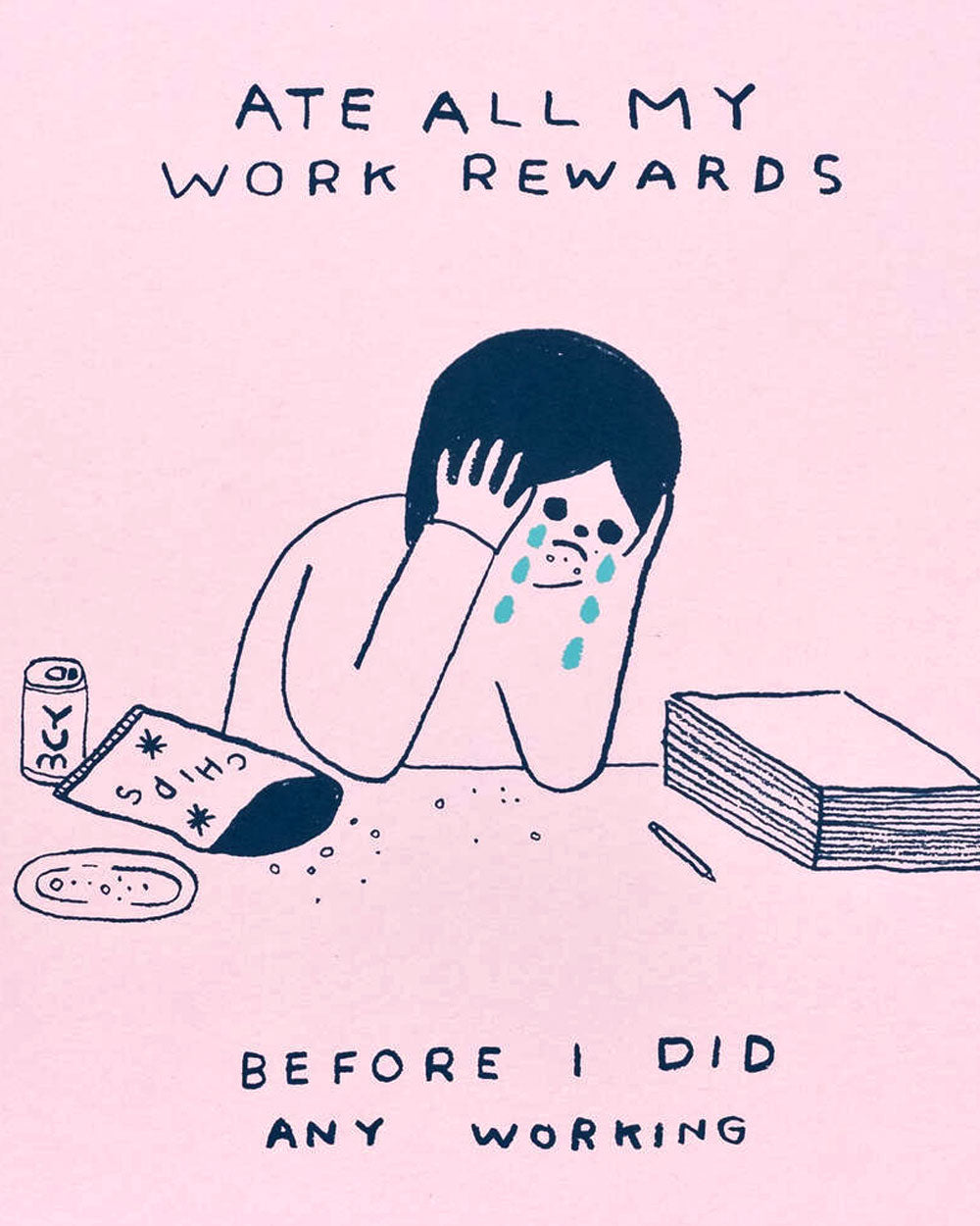 Work Rewards Screenprinted Art Print (8" x 10") - Limited Edition-Hiller Goodspeed-Strange Ways