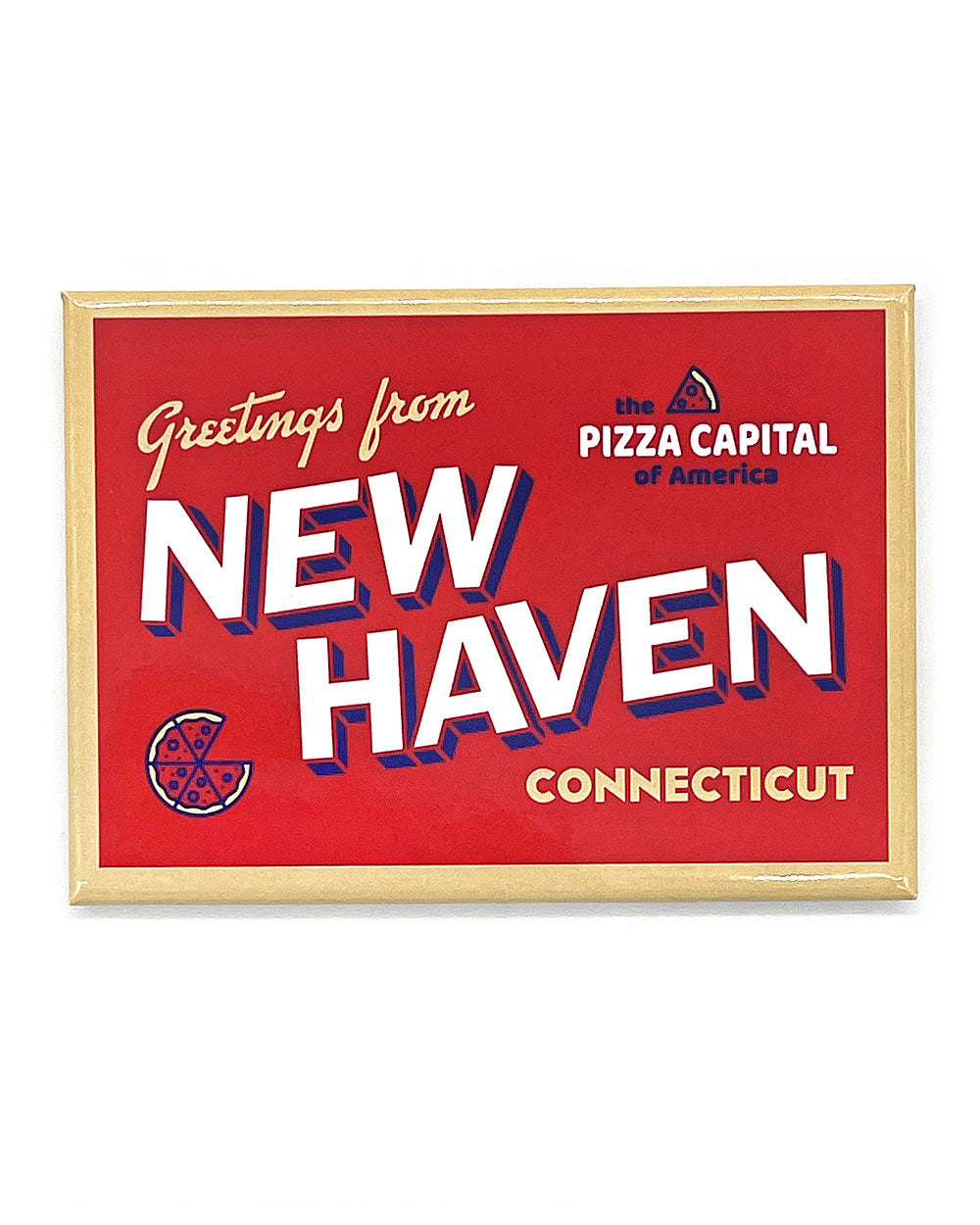 New Haven Pizza Capital Magnet-Fridgedoor-Strange Ways