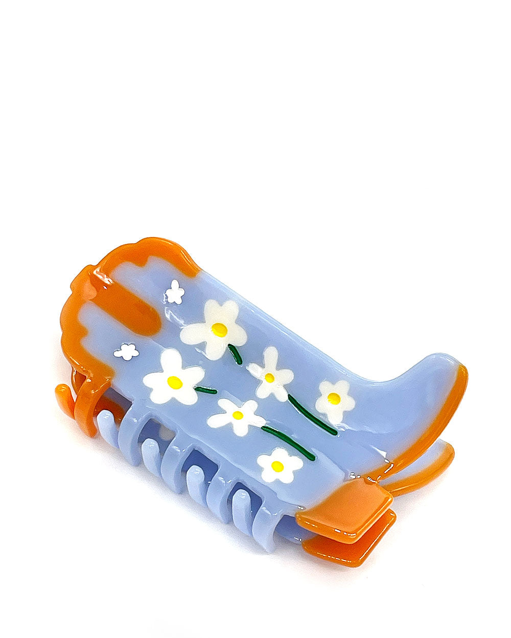 Daisy Flower Cowgirl Boot Hair Claw Clip-Tiepology-Strange Ways