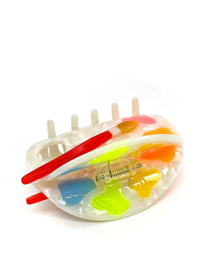 Paint Palette Hair Claw Clip-The Peach Fuzz-Strange Ways