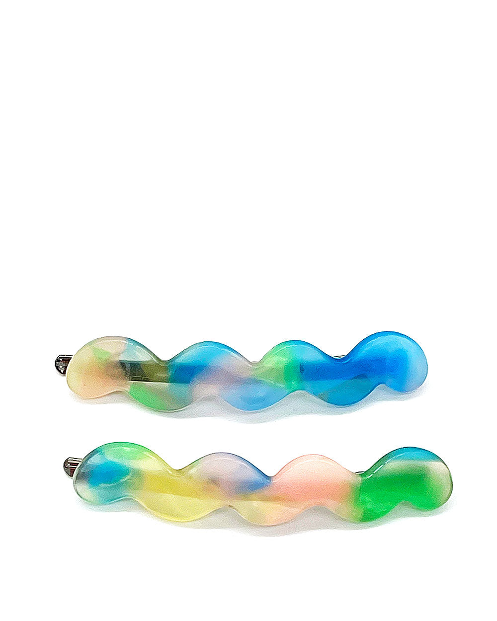 Wavy Hair Pin Set - Green Aura-Tiepology-Strange Ways