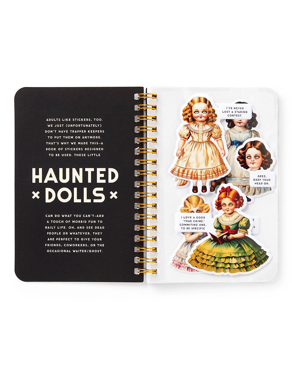 Haunted Dolls Stickers (Book of 60+)-Brass Monkey-Strange Ways