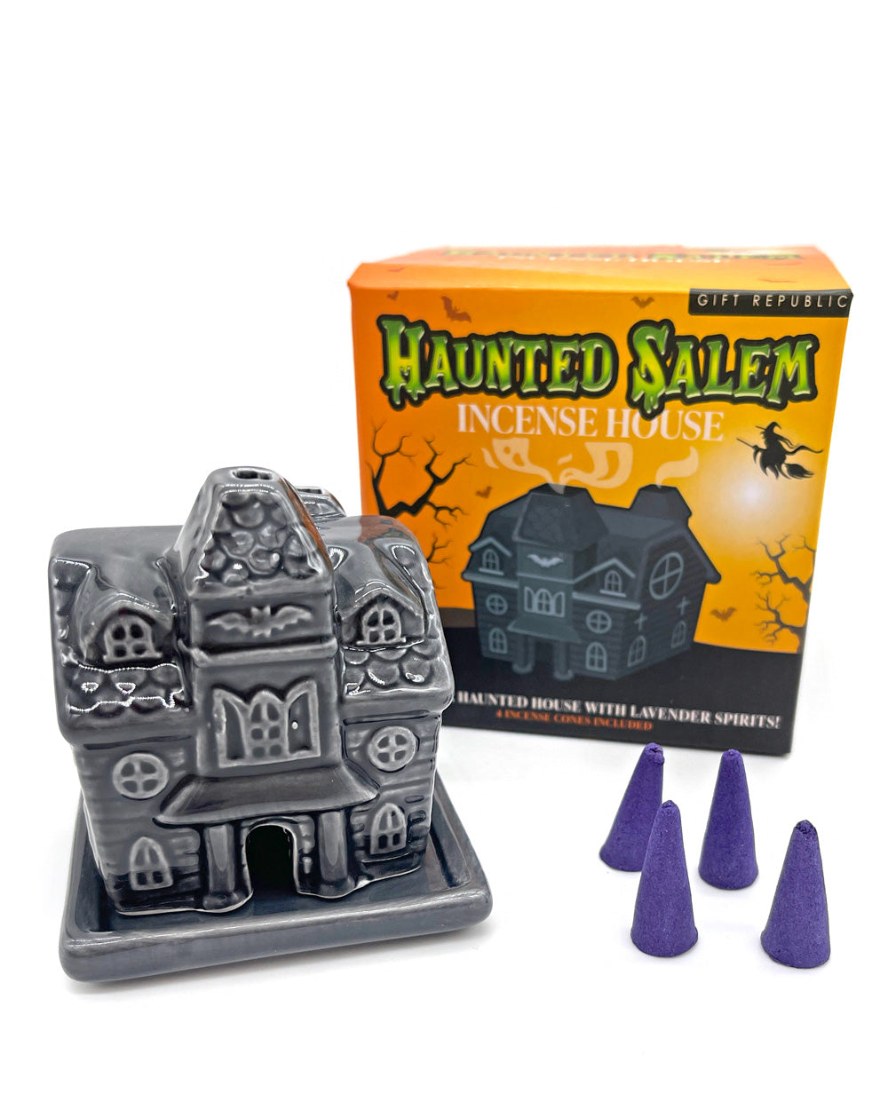 Haunted Salem House Cone Incense Burner