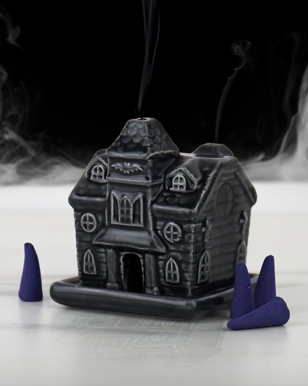 Haunted Salem House Cone Incense Burner