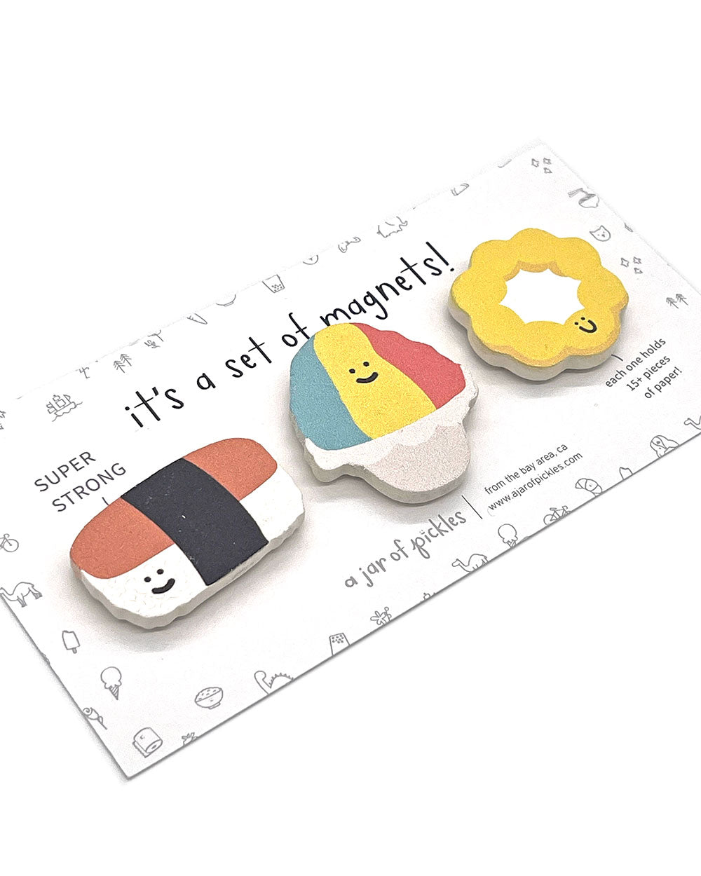 Hawaii Food Magnets (Set of 3)-A Jar Of Pickles-Strange Ways