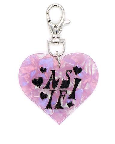 As If! Heart Keychain