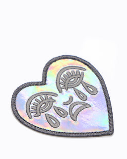 NOPE Heart Black Iron-On Patch – gather here online