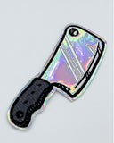Meat Cleaver Knife Holographic Patch-Project Pinup-Strange Ways