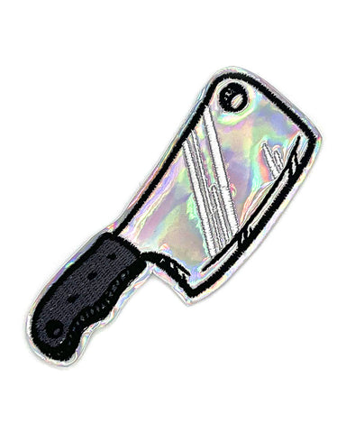 Meat Cleaver Knife Holographic Patch