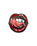 Licking Demon Lips Pin-Queerly Departed-Strange Ways