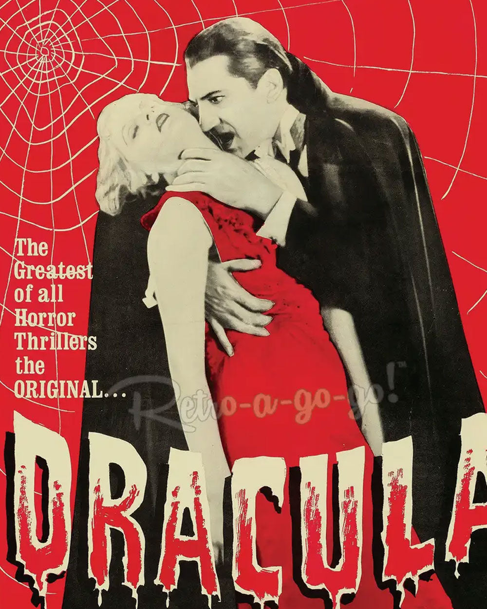Bela Lugosi Dracula Horror Movie Art Print (12" x 18")-Retro-a-go-go!-Strange Ways