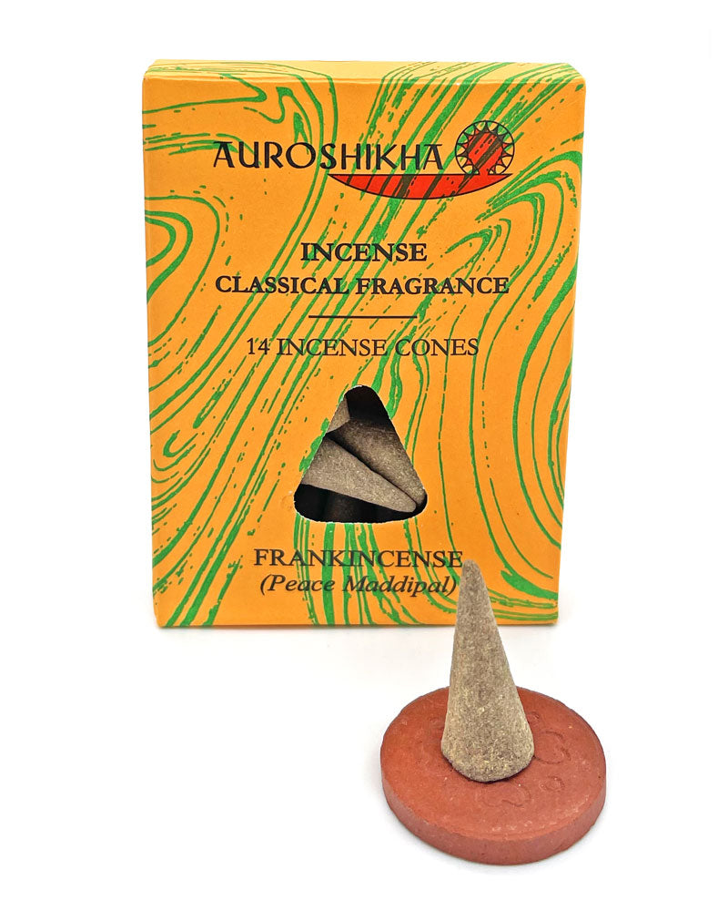 Frankincense Incense Cones (Pack of 14)-Auroshikha-Strange Ways