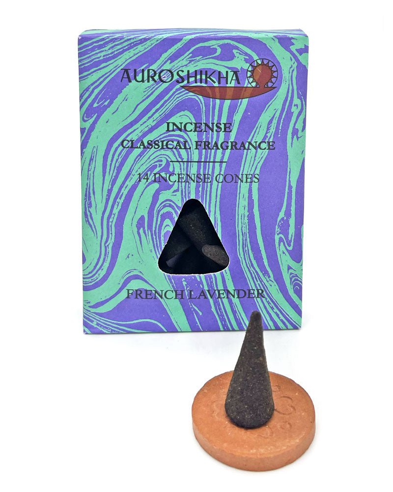 French Lavender Incense Cones (Pack of 14)-Auroshikha-Strange Ways