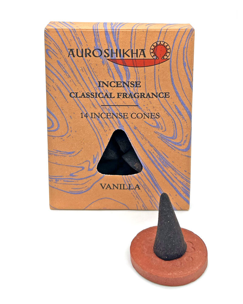 Vanilla Incense Cones (Pack of 14)-Auroshikha-Strange Ways