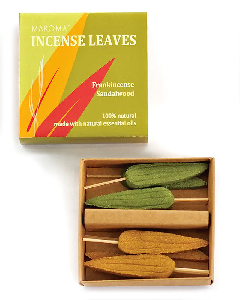 Incense Leaves - Frankincense & Sandalwood (Set of 12)-MAROMA-Strange Ways