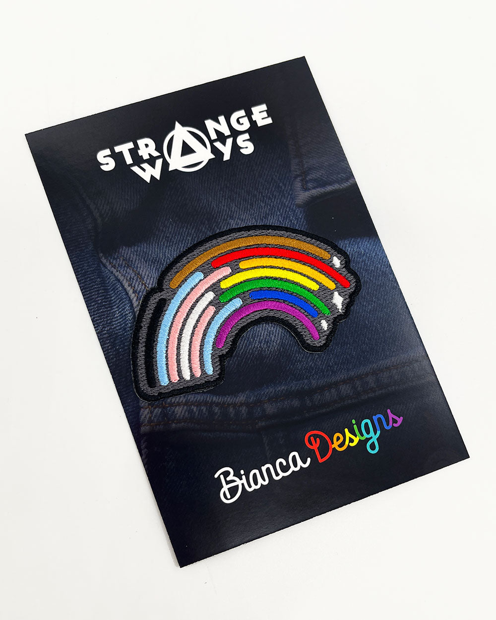 Inclusive Rainbow Pride Patch-Bianca Designs-Strange Ways