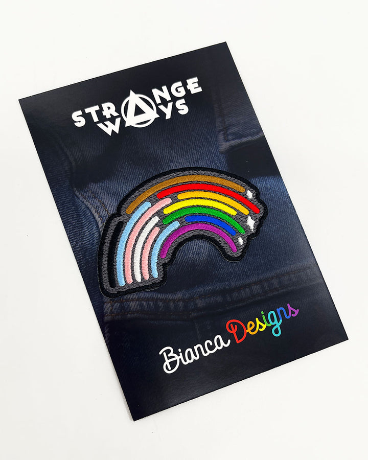 Inclusive Rainbow Pride Patch-Bianca Designs-Strange Ways