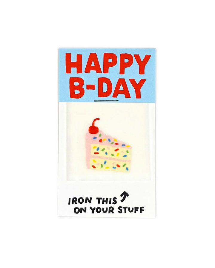 Happy Birthday Cake Iron On Art Decal Gift-Hot Dang Press-Strange Ways