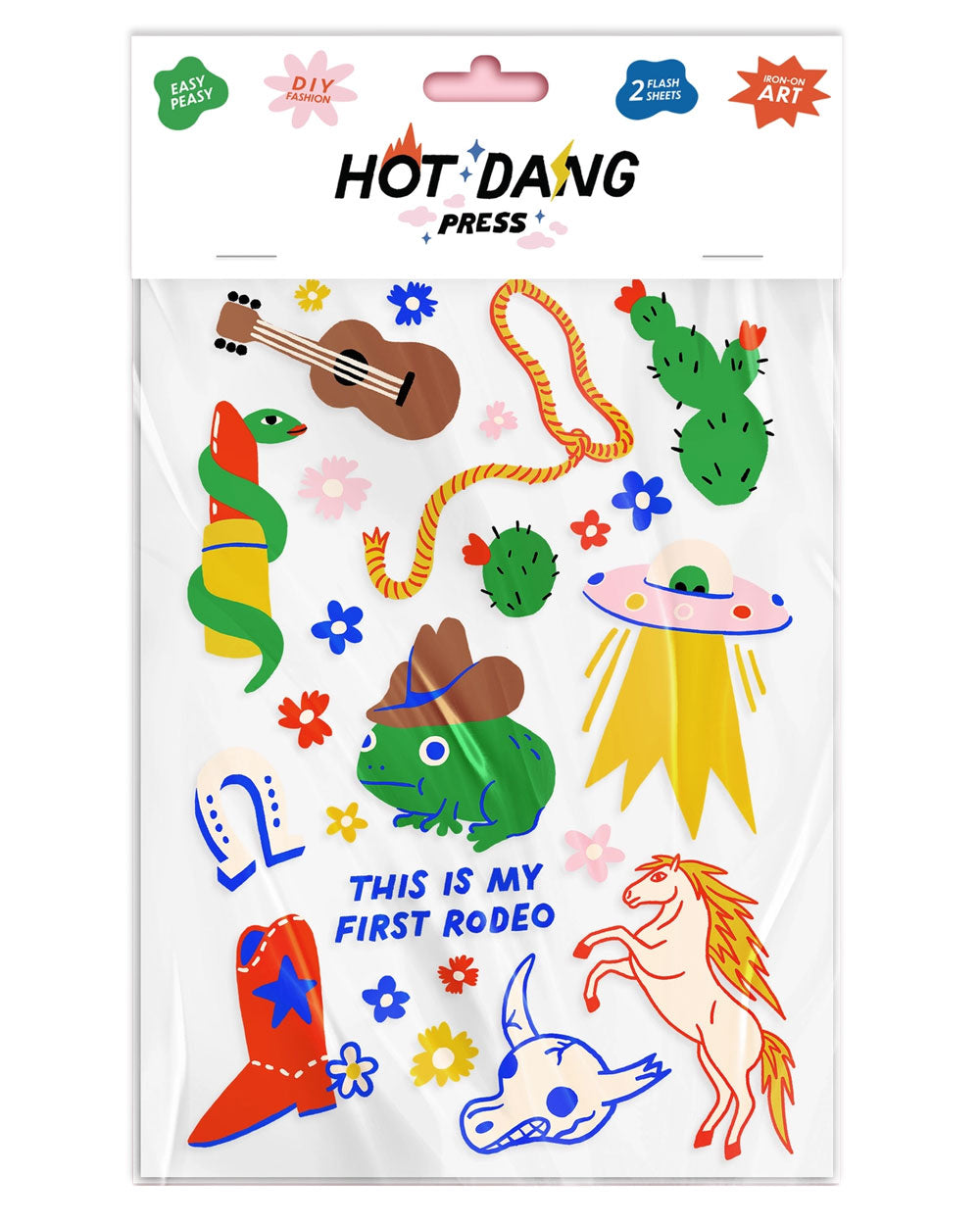 My First Rodeo Iron On Art Decals (2 Sheets)-Hot Dang Press-Strange Ways