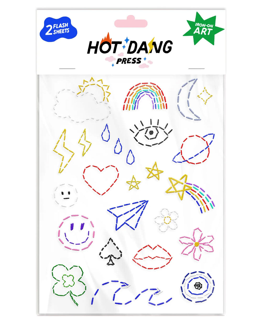 Embroidery Charms Iron On Art Decals (2 Sheets)-Hot Dang Press-Strange Ways