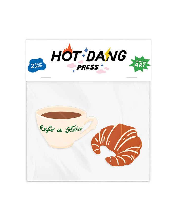 Parisian Breakfast Iron On Art Decals (2 Sheets)-Hot Dang Press-Strange Ways