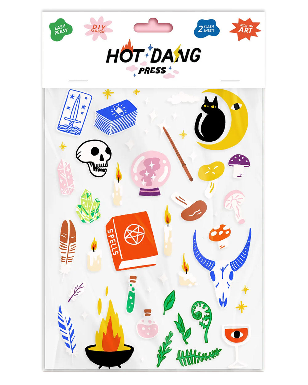 Occult Classics Iron On Art Decals (2 Sheets)-Hot Dang Press-Strange Ways