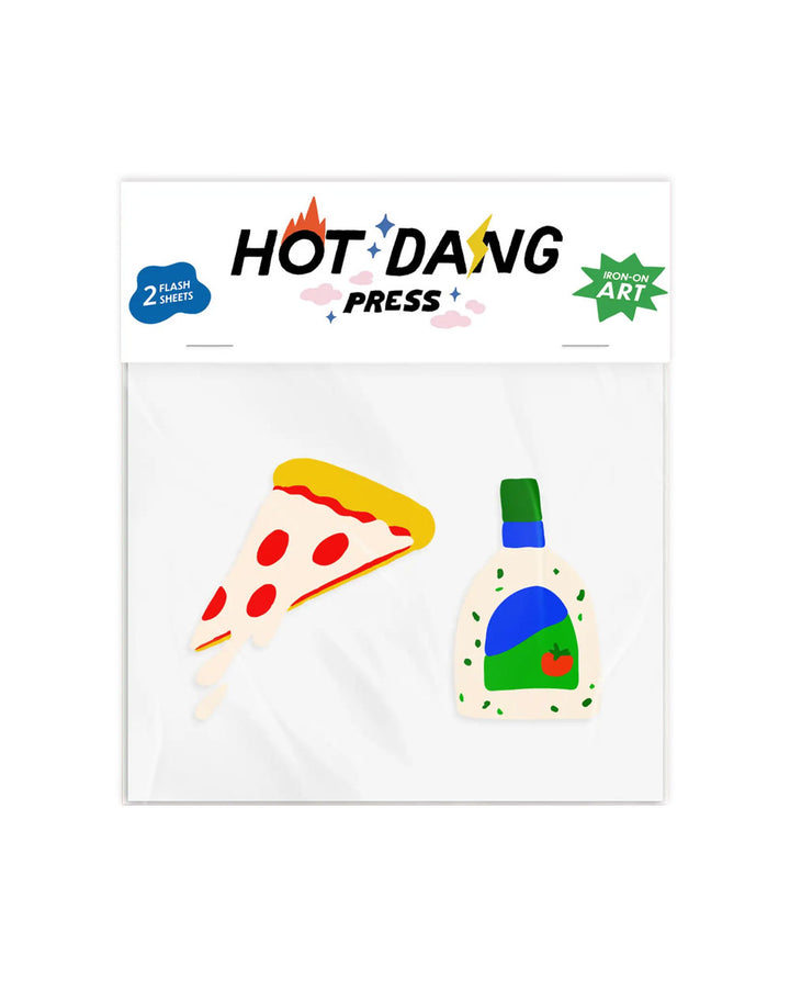 Pizza & Ranch Iron On Art Decals (2 Sheets)-Hot Dang Press-Strange Ways