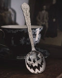 Haunted Hallows Jack-O-Lantern Tea Spoon - Silver-Lively Ghosts-Strange Ways