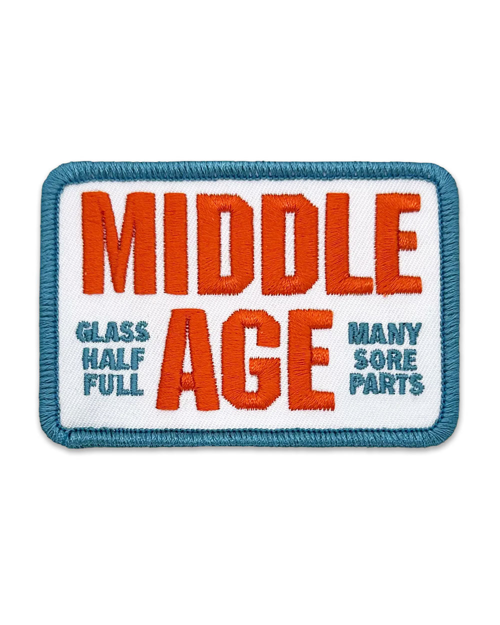 Middle Age Patch - White-Draplin Design Company-Strange Ways